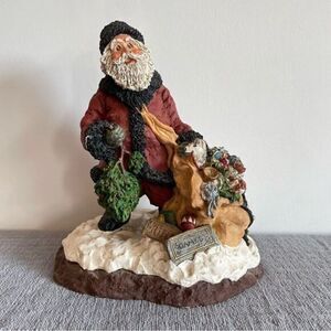 Signed By Artist June McKenna 1988 Jolly Ole St Nick Vintage Collectible 862R